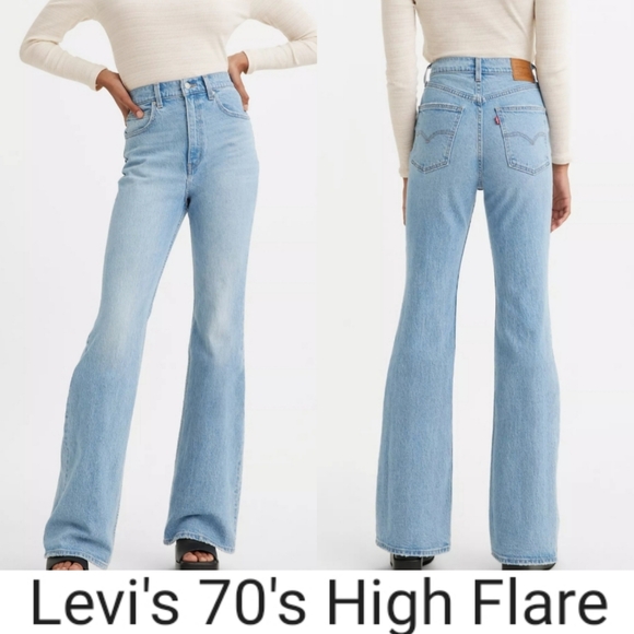 Levi's Denim - Levi's 70's High Flare High Waist Wide Leg Flare Denim Vintage Inspired Jeans 29